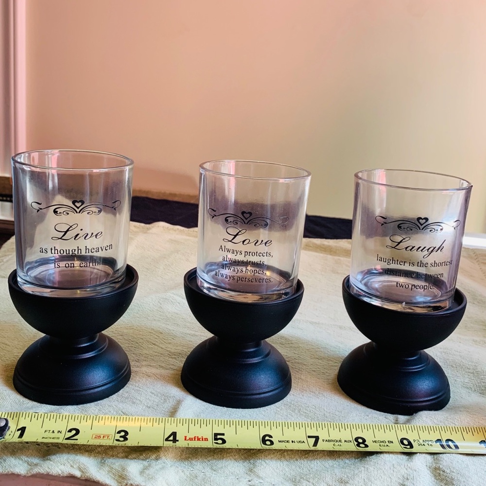 🦄3for20 Decorative Votive Candle Holders Set of 3